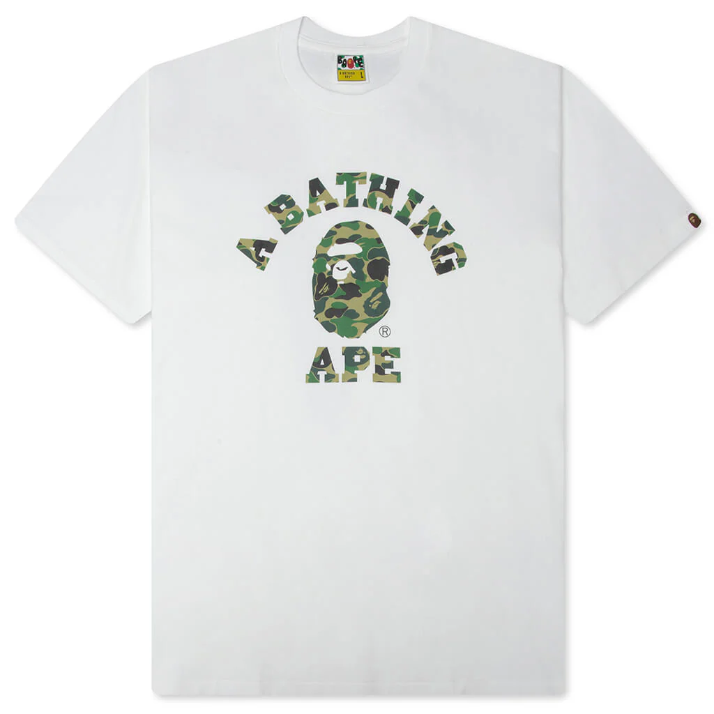 ABC Camo College Tee - White/Green