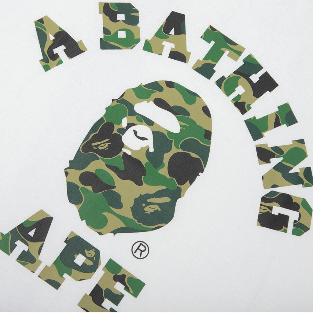 ABC Camo College Tee - White/Green - Image 3