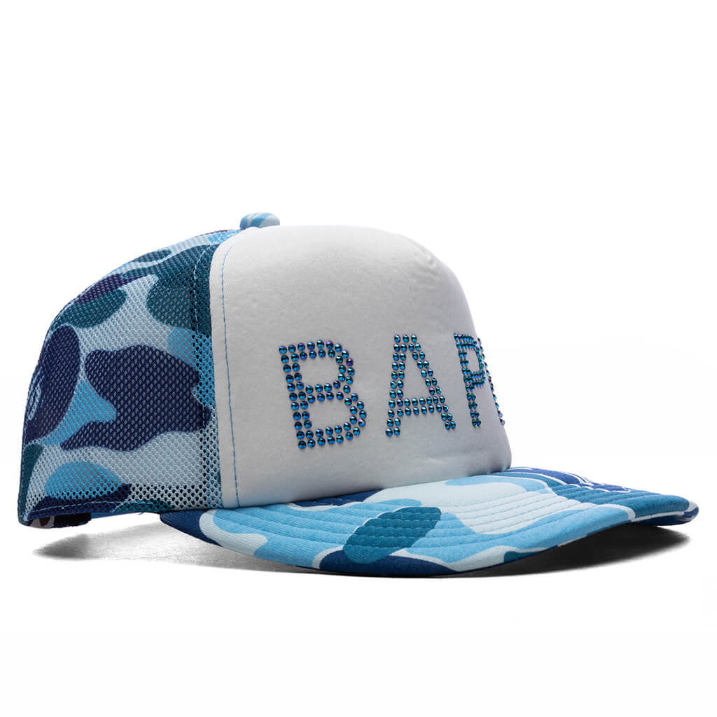 ABC Camo Crystal Stone Mesh Cap - Blue - Image 2