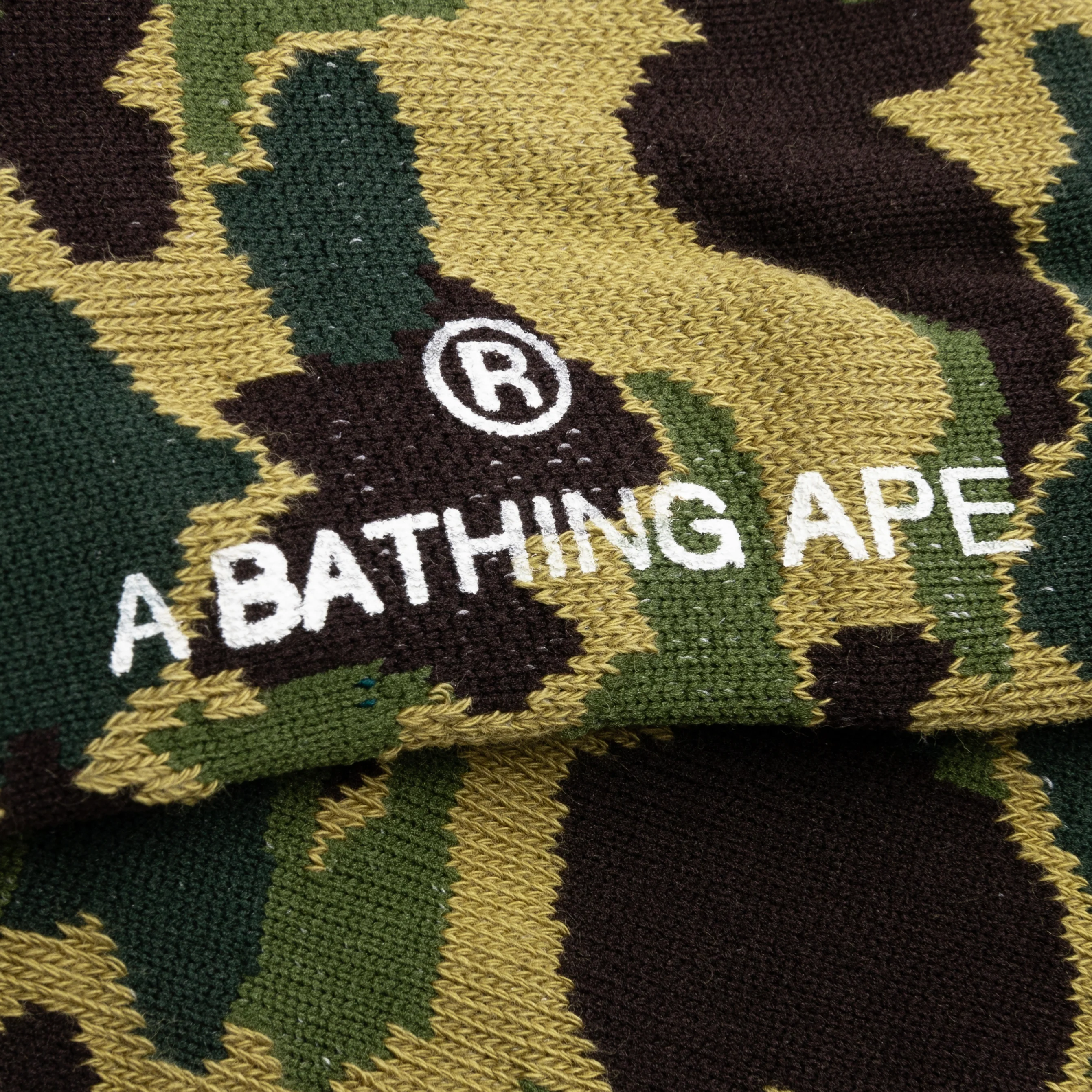 Abc Camo Jacquard Socks - Green - Image 2