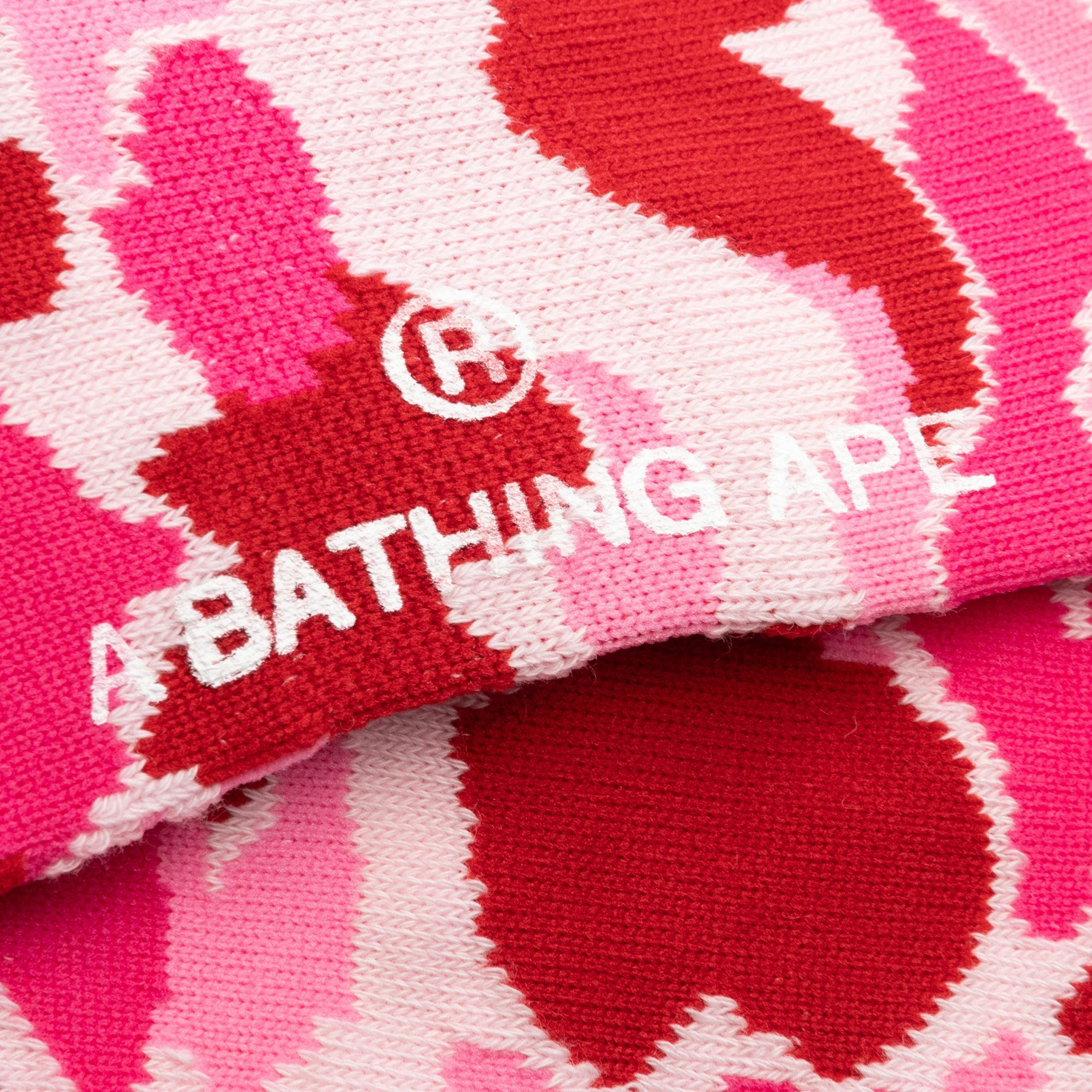 Abc Camo Jacquard Socks - Pink - Image 2