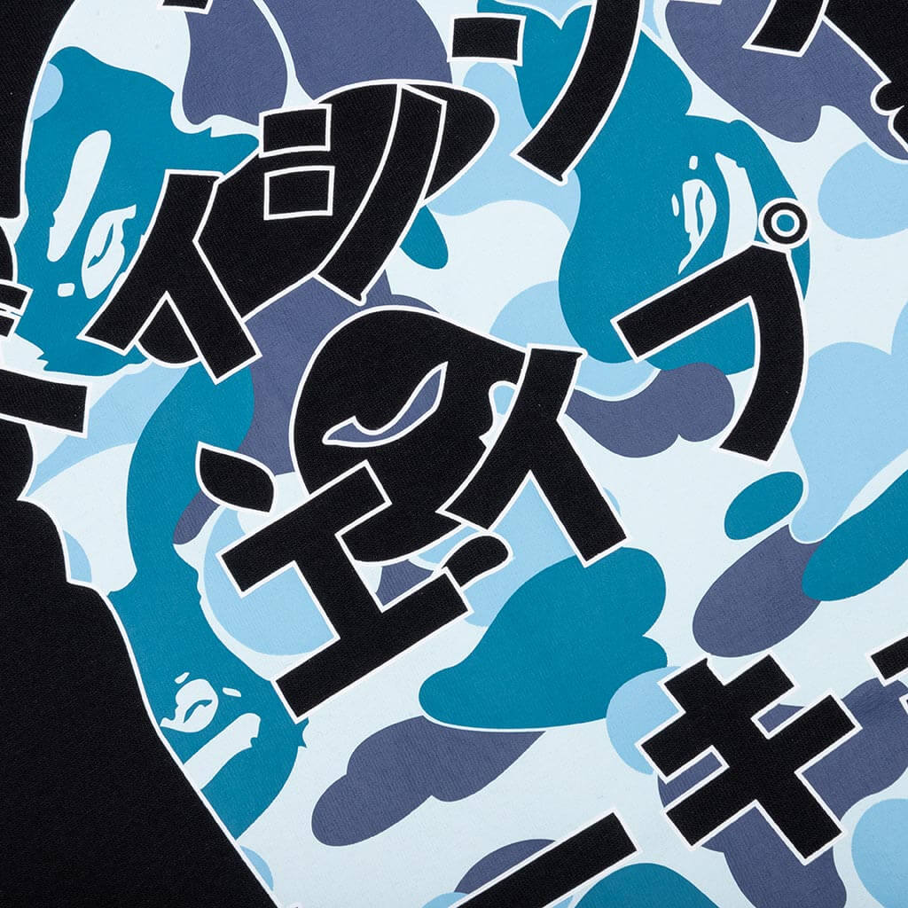 Abc Camo Japanese Letters L/S Tee - Black/Blue - Image 3