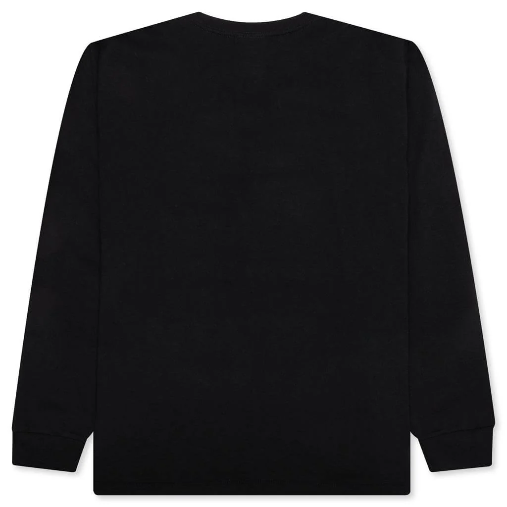 Abc Camo Japanese Letters L/S Tee - Black/Green - Image 2