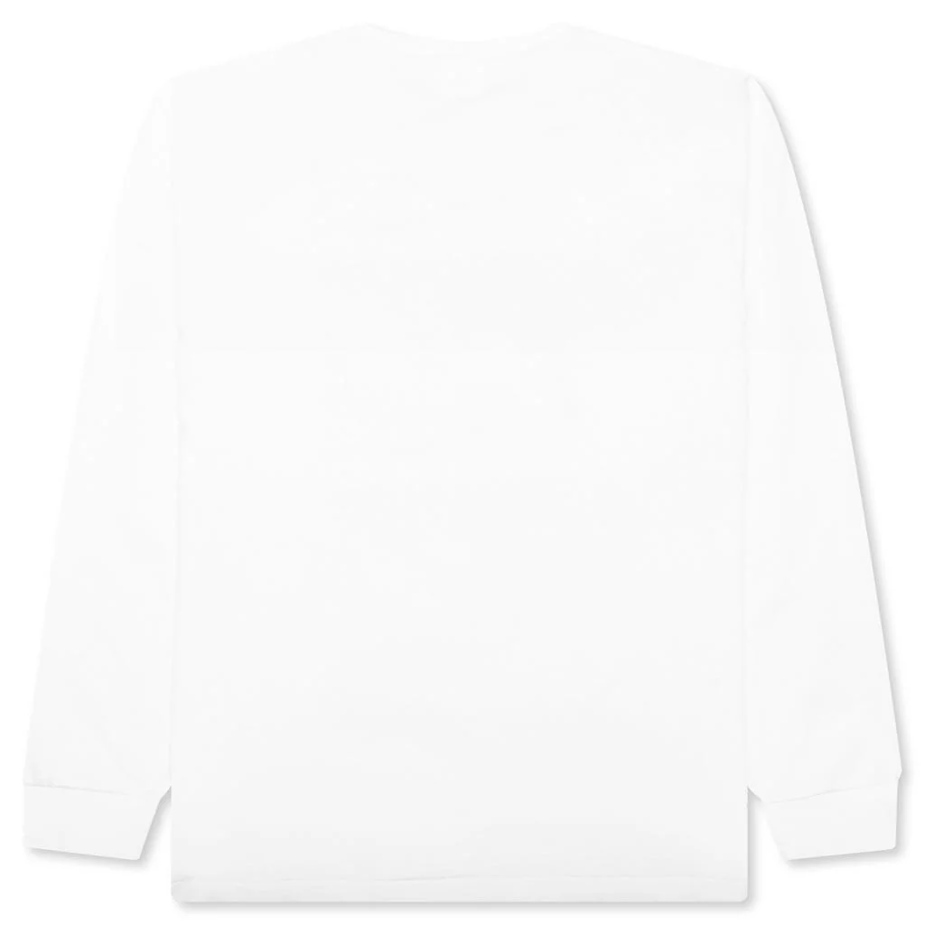 Abc Camo Japanese Letters L/S Tee - White/Blue - Image 2