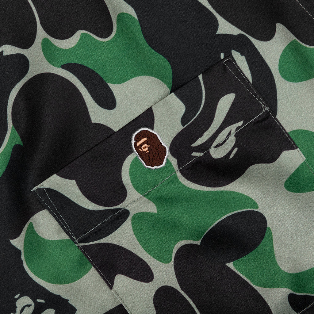 ABC Camo Open Collar S/S Shirt - Green - Image 4