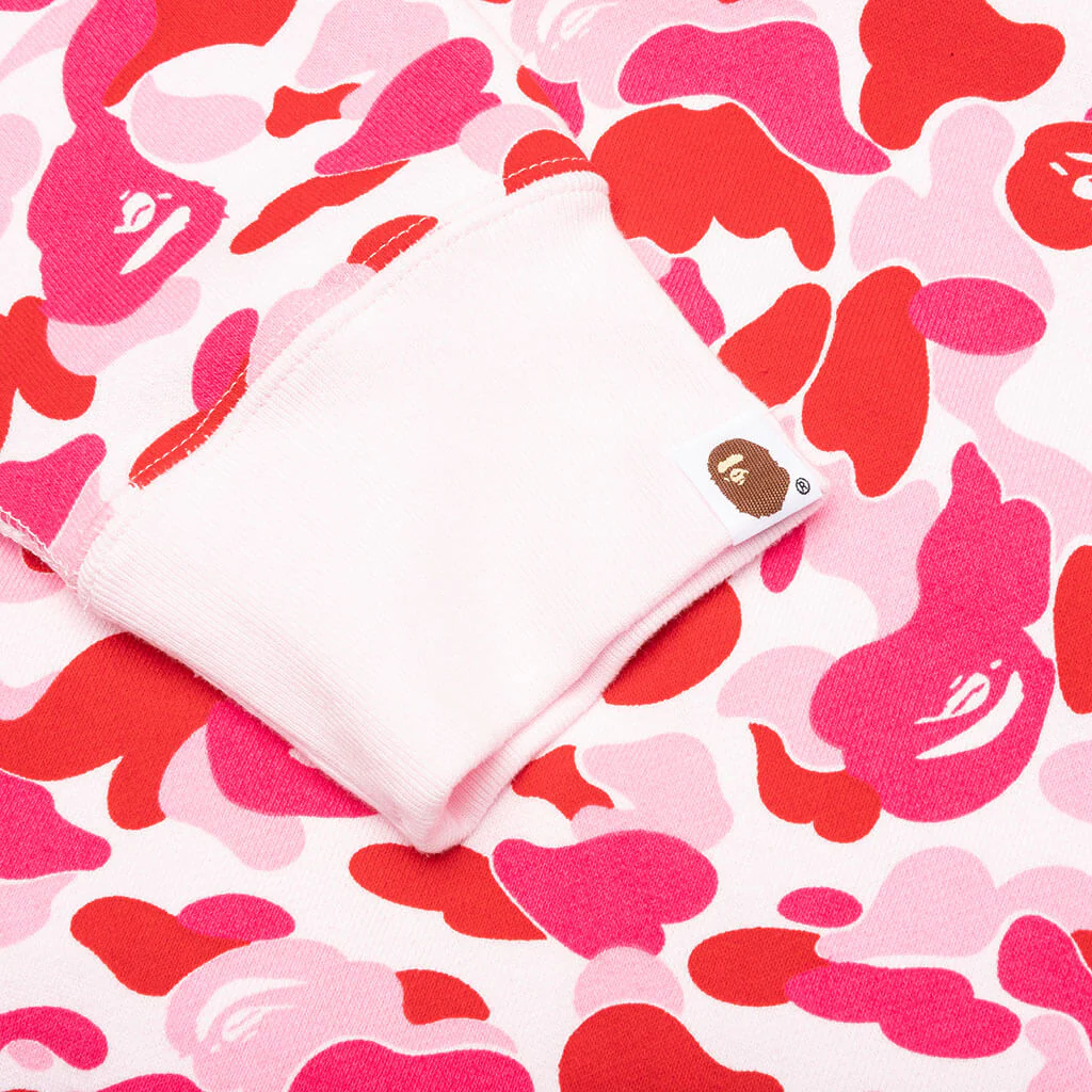 Abc Camo Shark Full Zip Hoodie - Pink - Image 4
