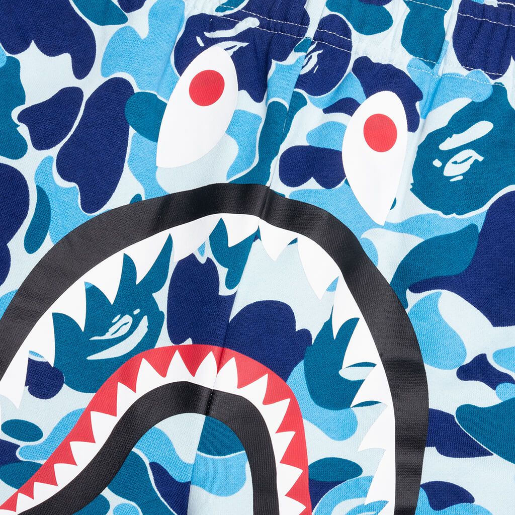 ABC Camo Shark Sweat Shorts - Blue - Image 5
