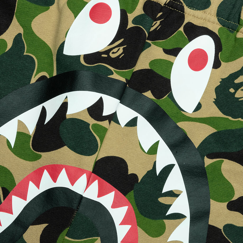 ABC Camo Shark Sweat Shorts - Green - Image 3