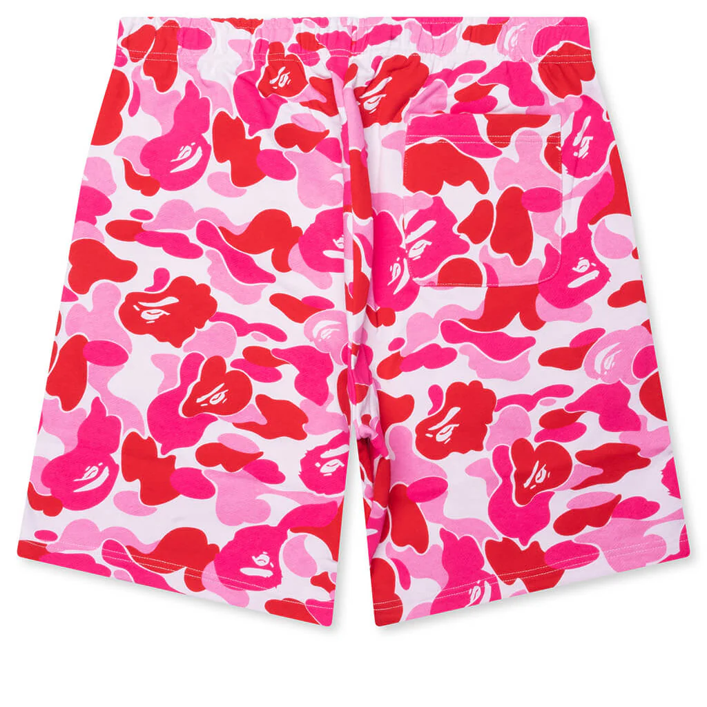 ABC Camo Shark Sweat Shorts - Pink - Image 2
