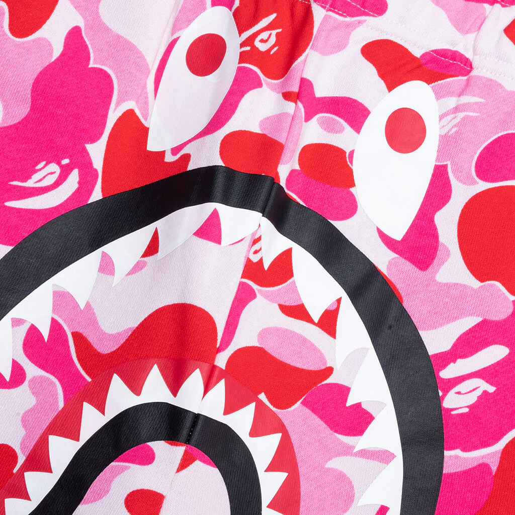 ABC Camo Shark Sweat Shorts - Pink - Image 3