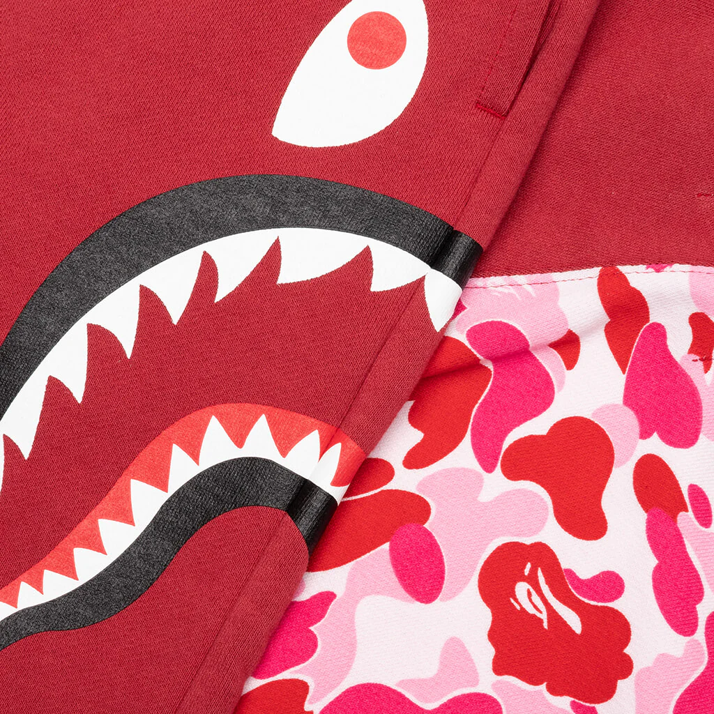 Abc Camo Side Shark Sweat Shorts - Pink - Image 3