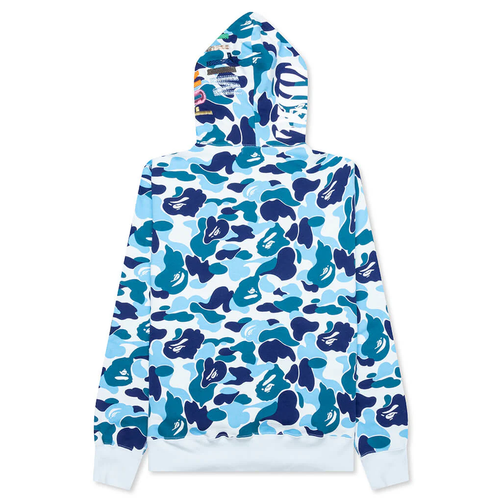 Abc Camo Tiger Full Zip Hoodie - Blue - Image 2