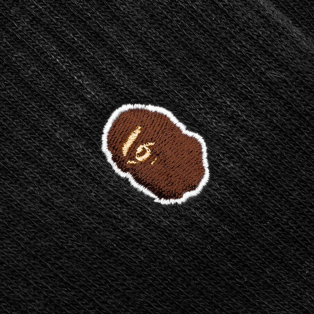 Ape Head One Point Socks - Black - Image 2