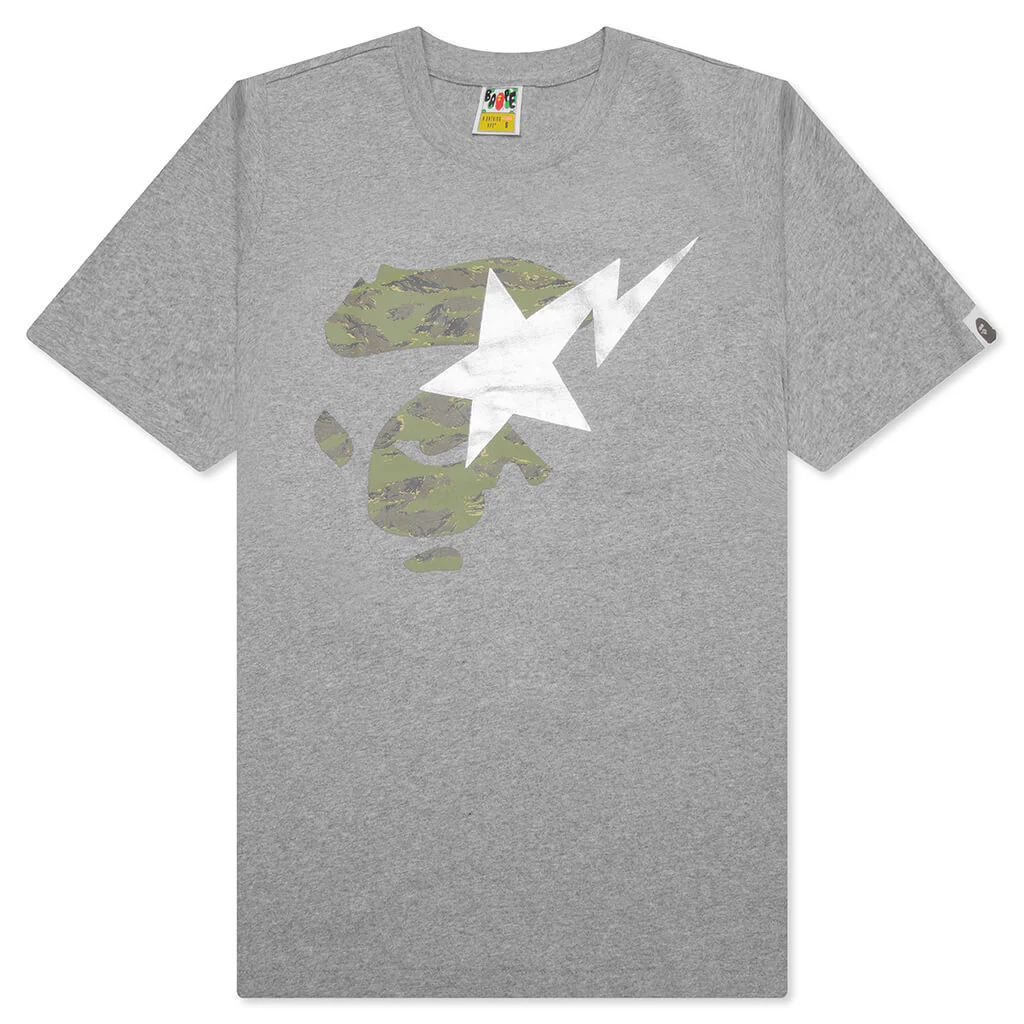 Women's Ape on Bapesta Tee - Grey/Beige