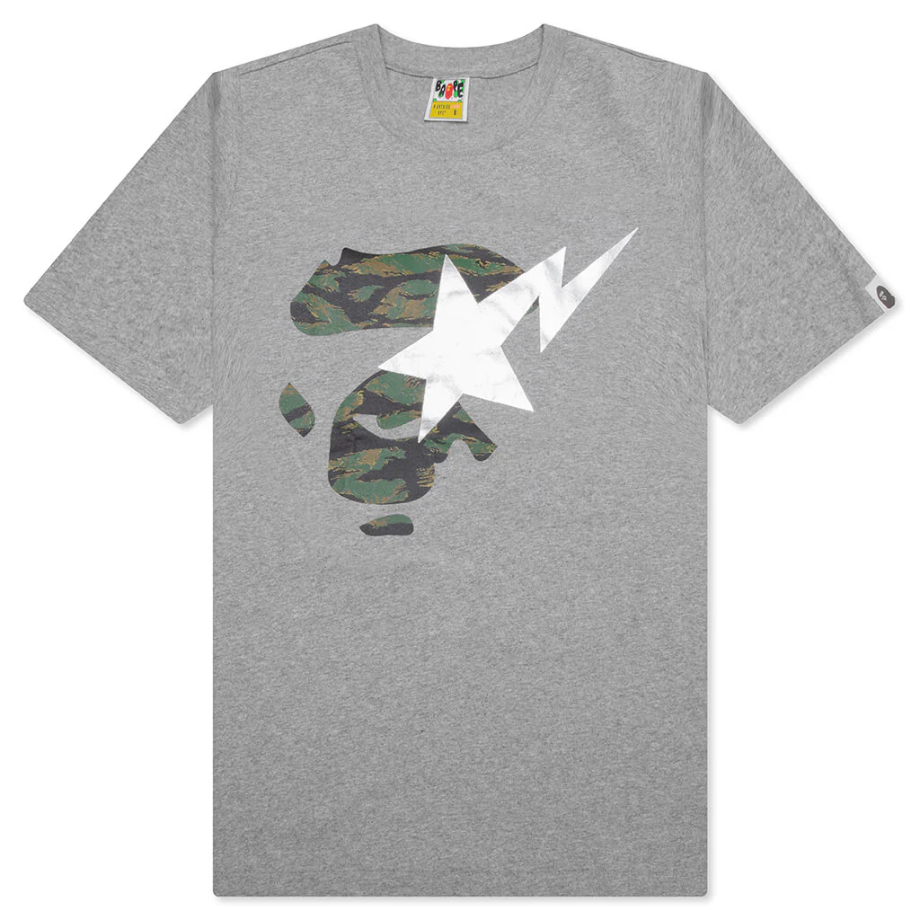 Women's Ape on Bapesta Tee - Grey/Green
