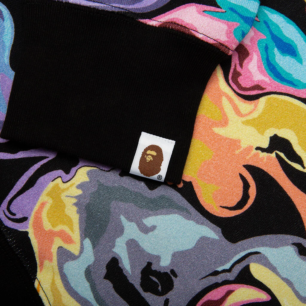 Art Camo Shark Full Zip Hoodie - Black - Image 4