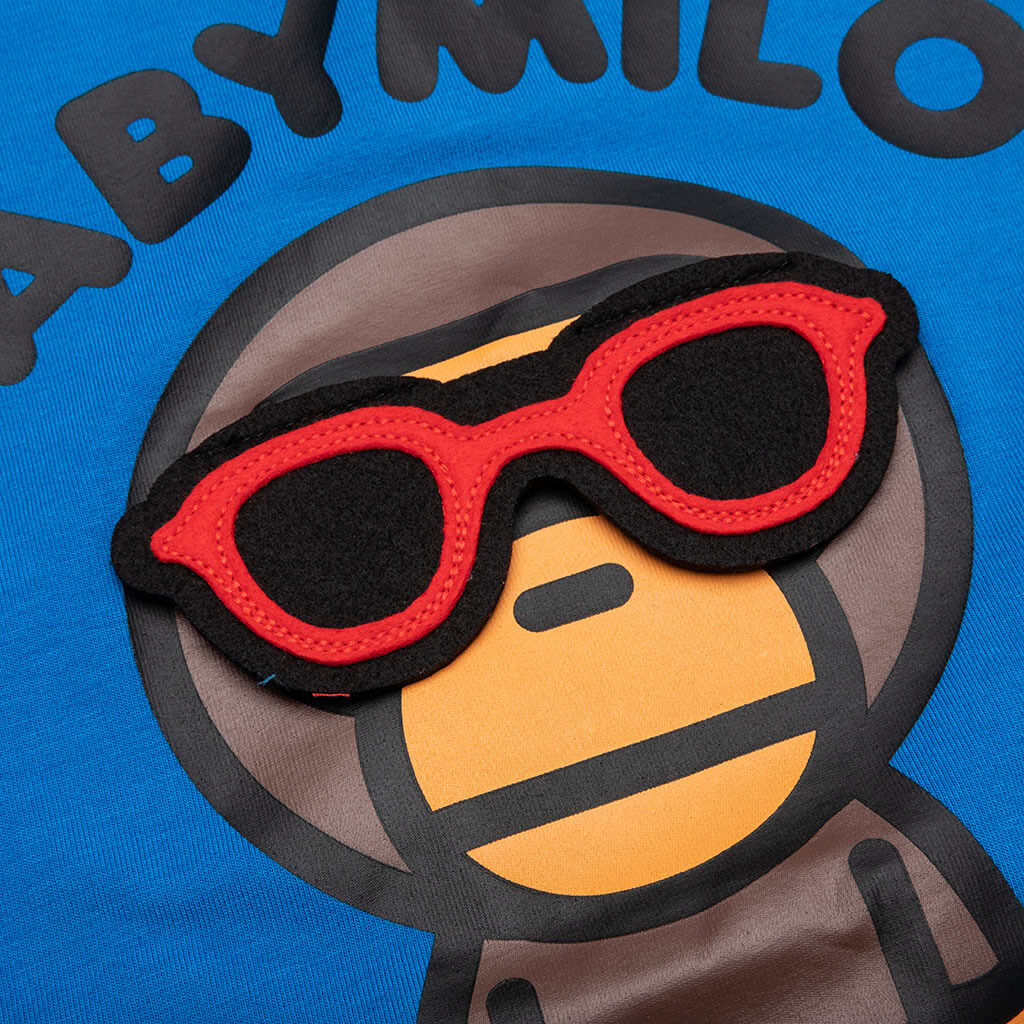 Kids Baby Milo Sunglass Patch Tee - Blue - Image 3