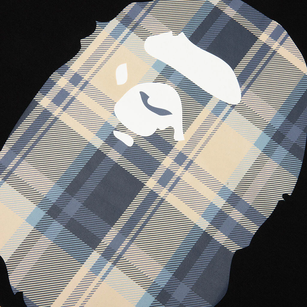 BAPE Check By Bathing Ape Tee - Black/Blue - Image 3