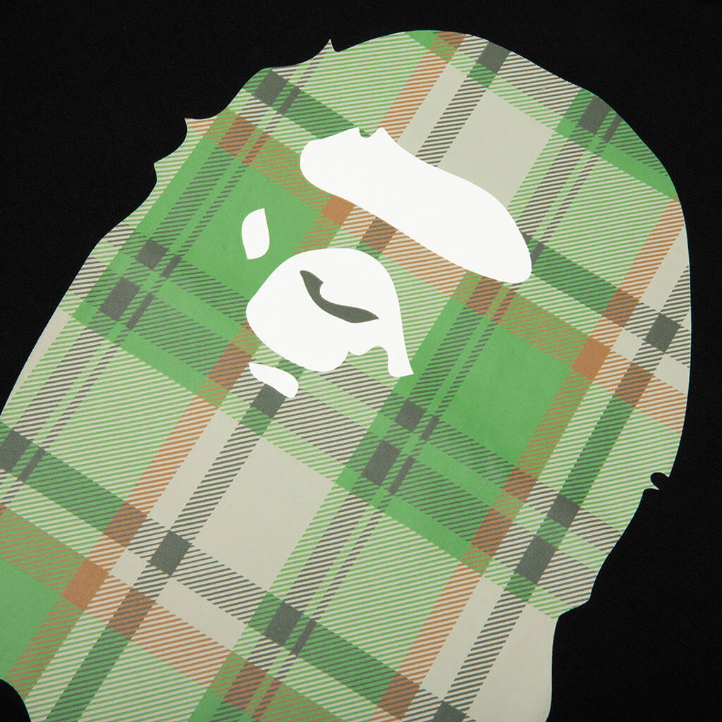 BAPE Check By Bathing Ape Tee - Black/Green - Image 3
