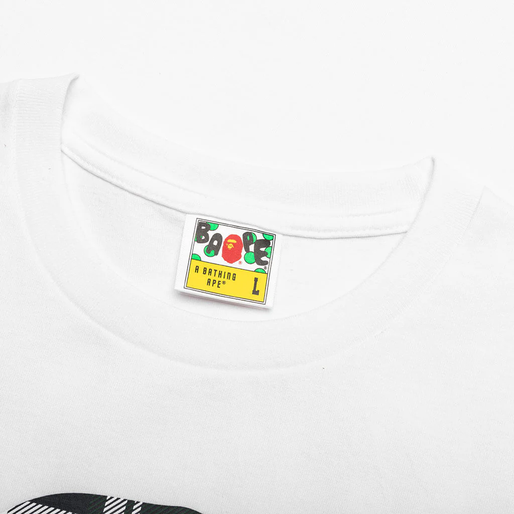 Bape Check By Bathing Ape Tee  - White - Image 6