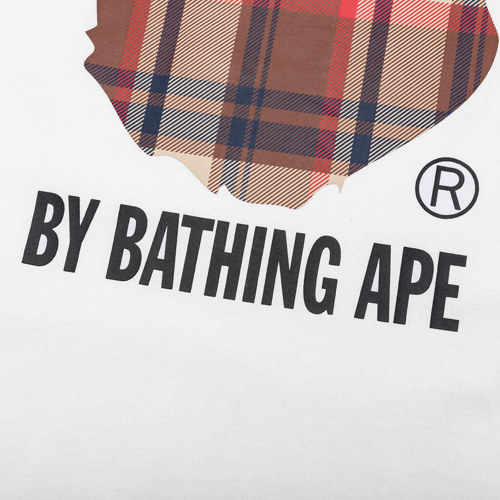 Bape Check By Bathing Ape Tee - White - Image 4