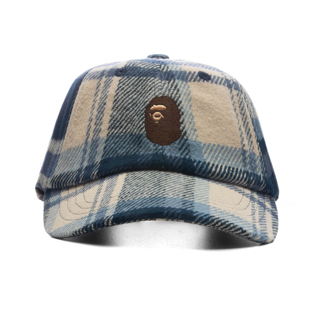 BAPE Check Panel Cap - Navy