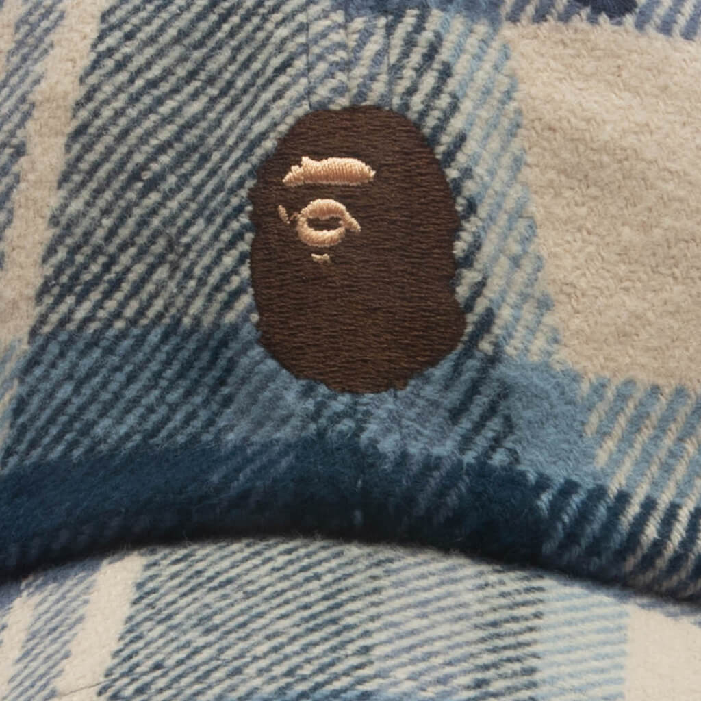 BAPE Check Panel Cap - Navy - Image 2