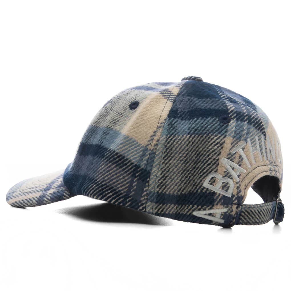 BAPE Check Panel Cap - Navy - Image 4