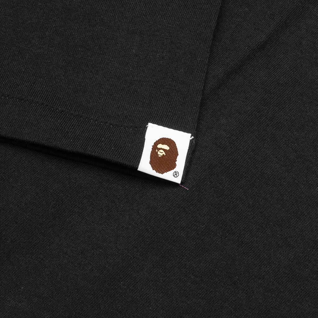 Bape Logo Monogram By Bathing Ape Tee - Black/Beige - Image 4