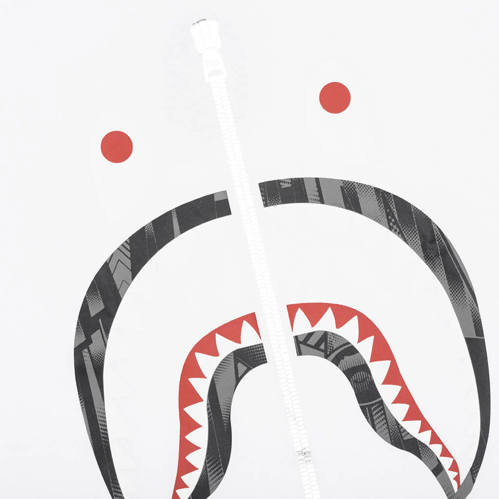 Bape Speed Racer Shark Tee - White - Image 3