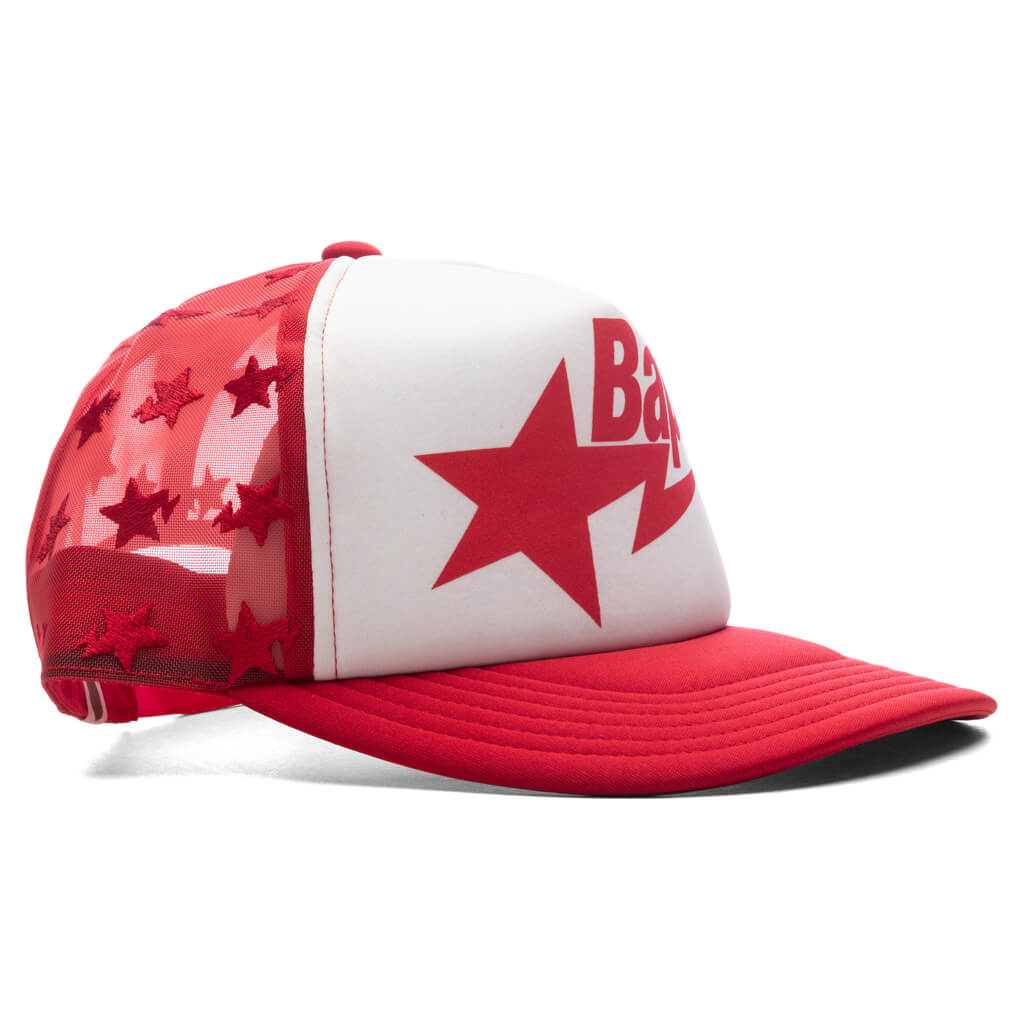 Bape STA Mesh Cap - Red - Image 3