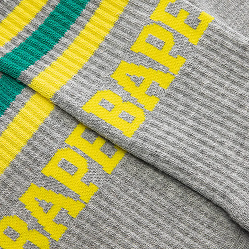 BAPE Stripe Socks - Gray - Image 2