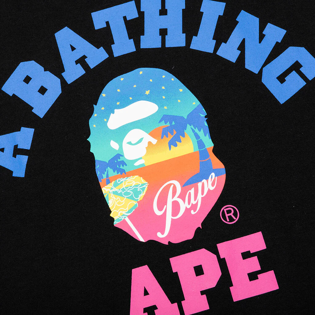 Bape Sunset Beach Tee - Black - Image 3