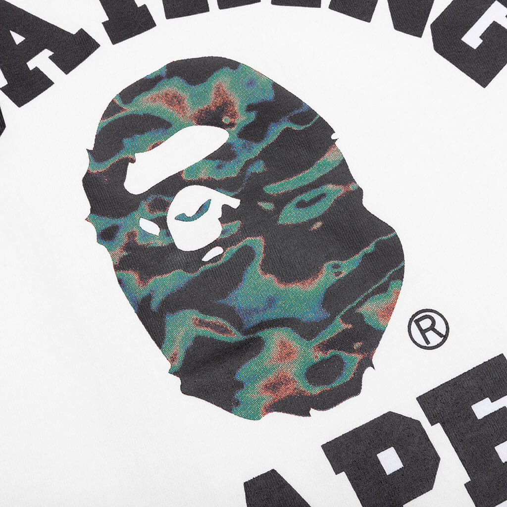 Bape Thermography College Tee - White - Image 3