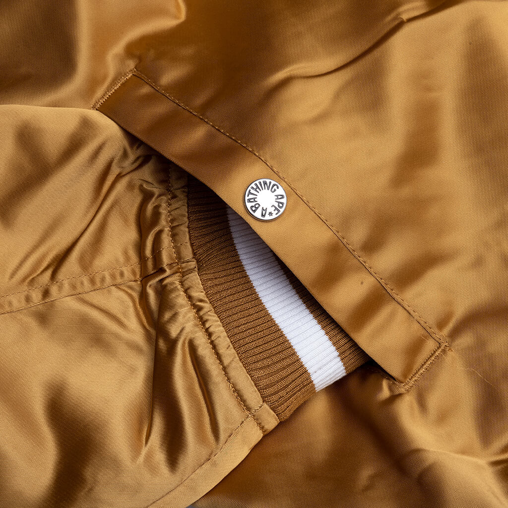 Baseball Varsity Jacket - Beige - Image 5