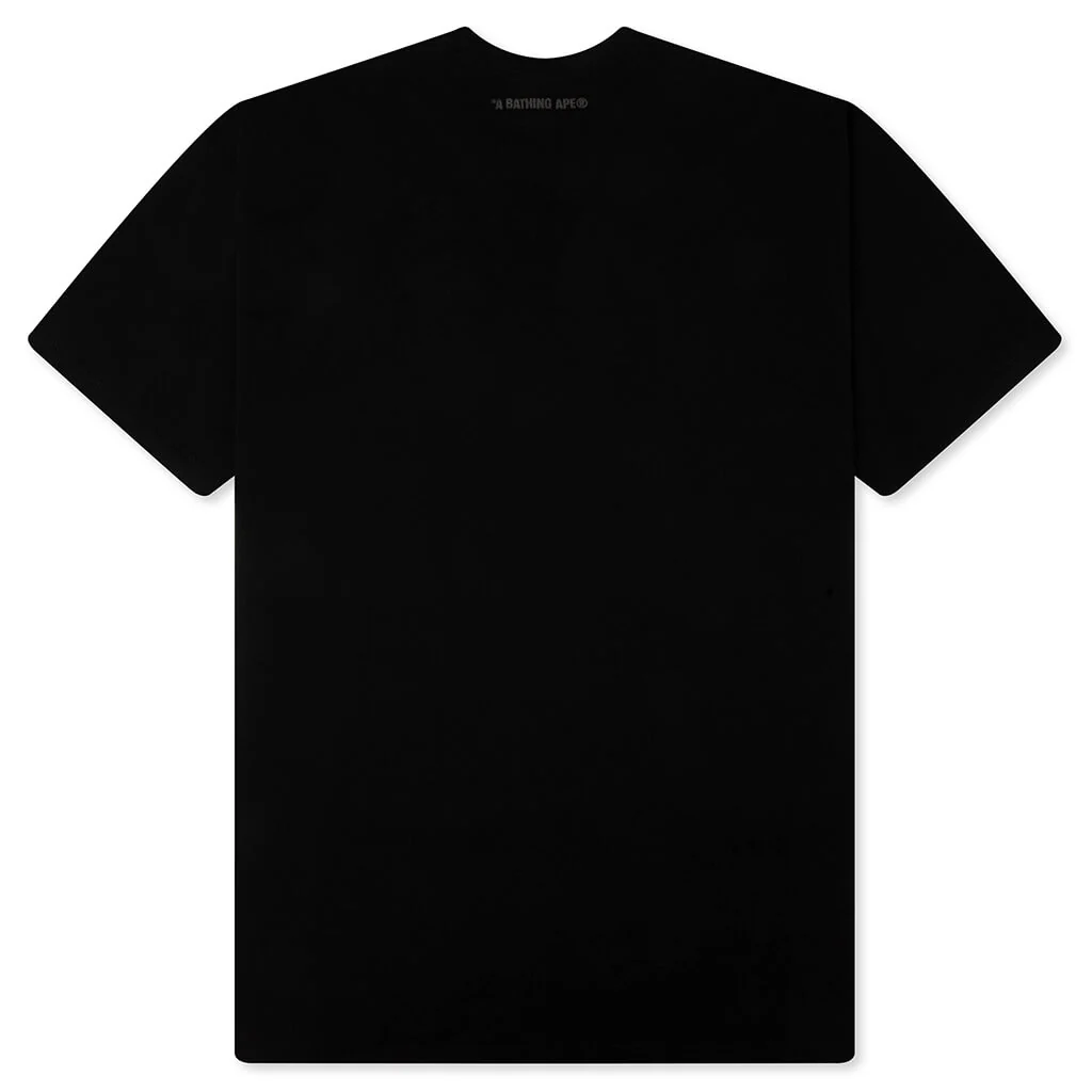 Bathing Ape Logo Relaxed Fit Tee - Black - Image 2