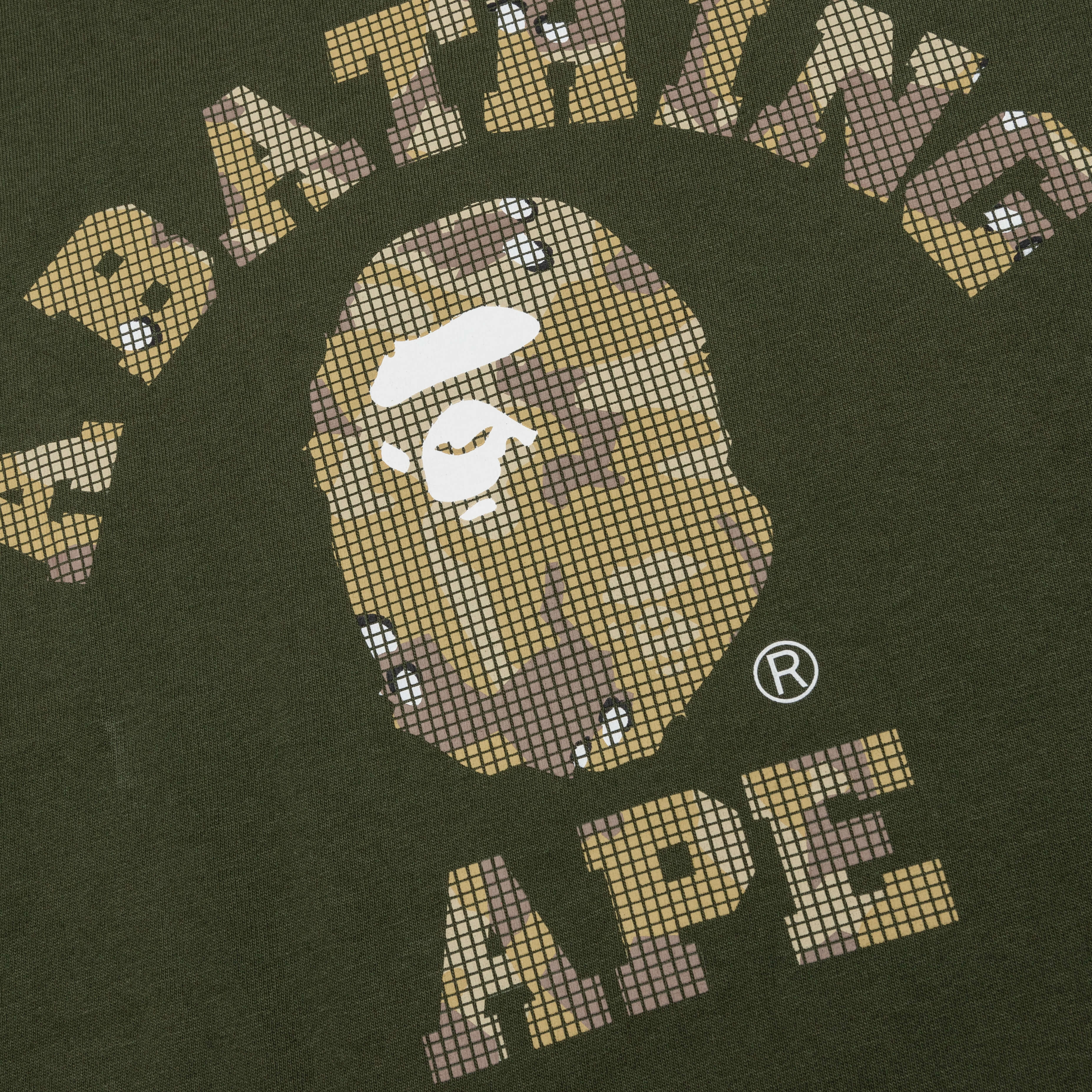 Bitmap College Tee - Olive Drab - Image 3