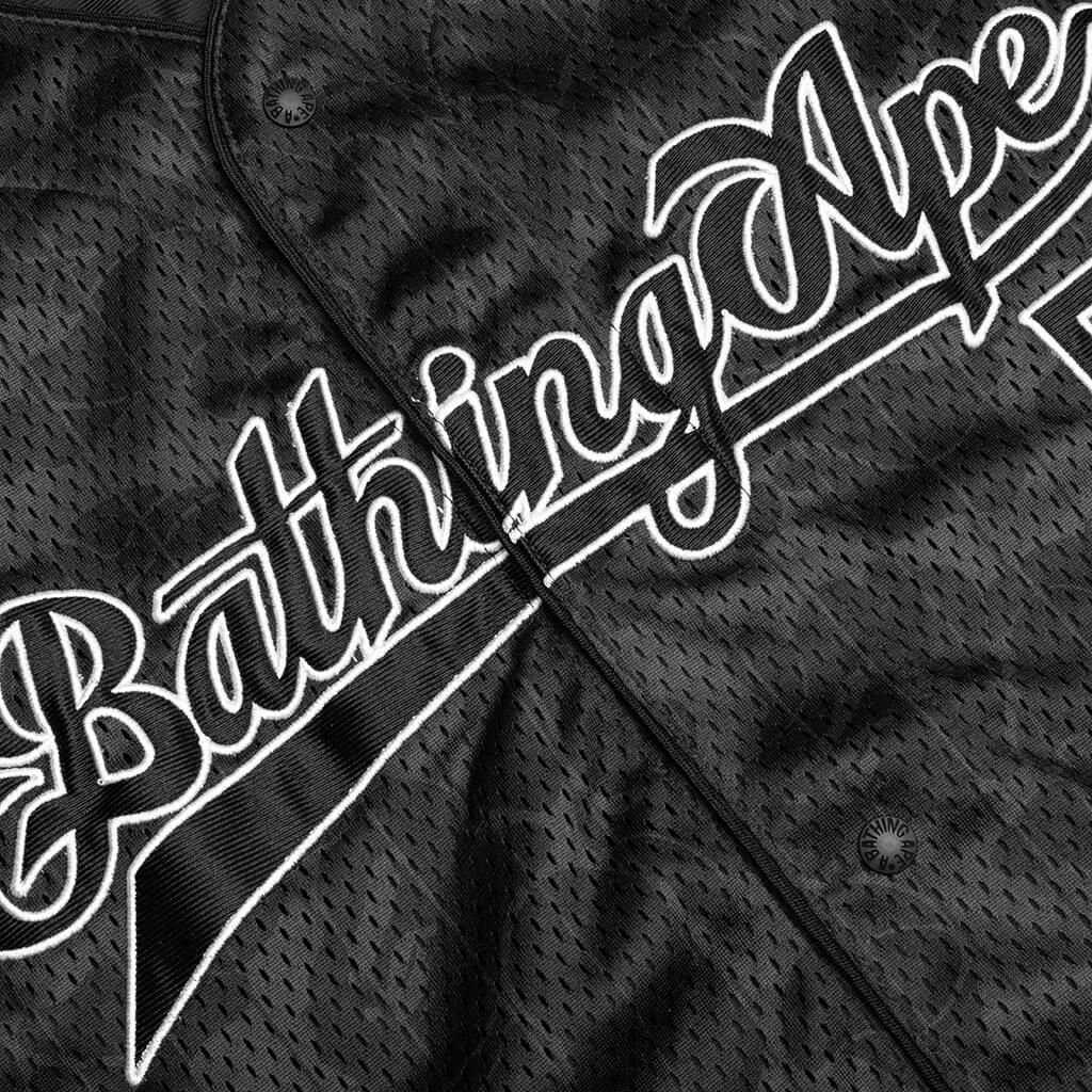 Camo Stripe Baseball Shirt - Black - Image 4