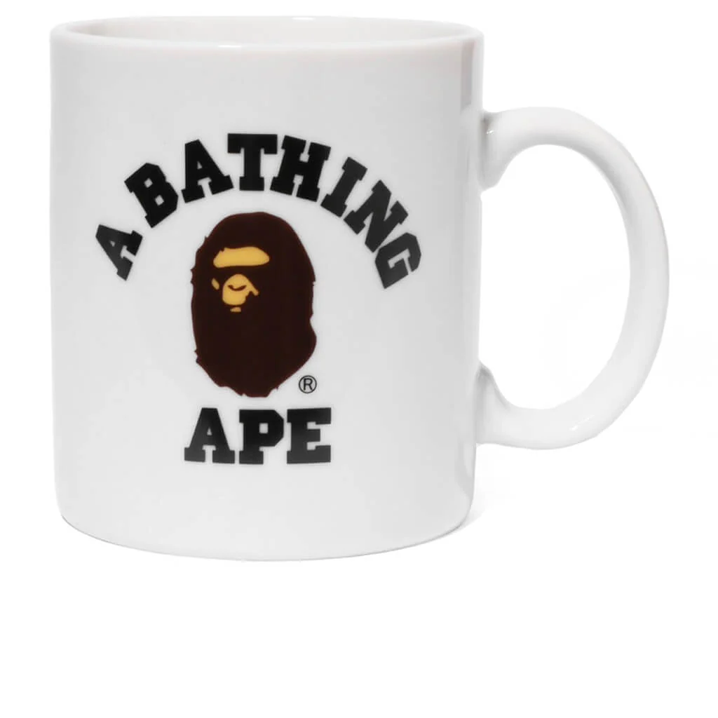 College Pottery Mug - White - Image 2