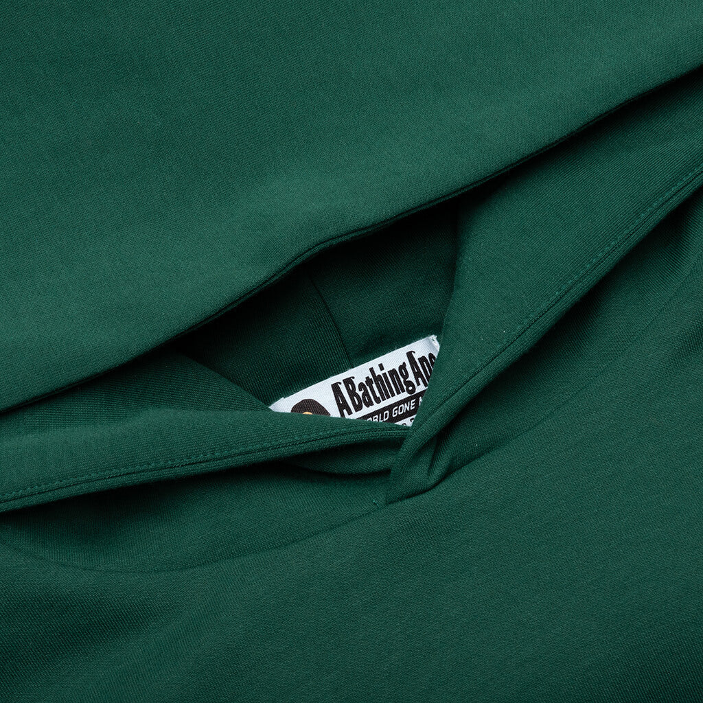 College Puffy Relaxed Fit Pullover Hoodie - Green - Image 3