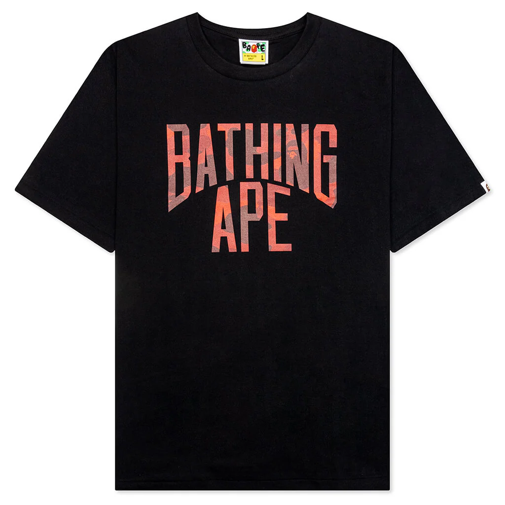 Color Camo Bathing Ape Tee - Black