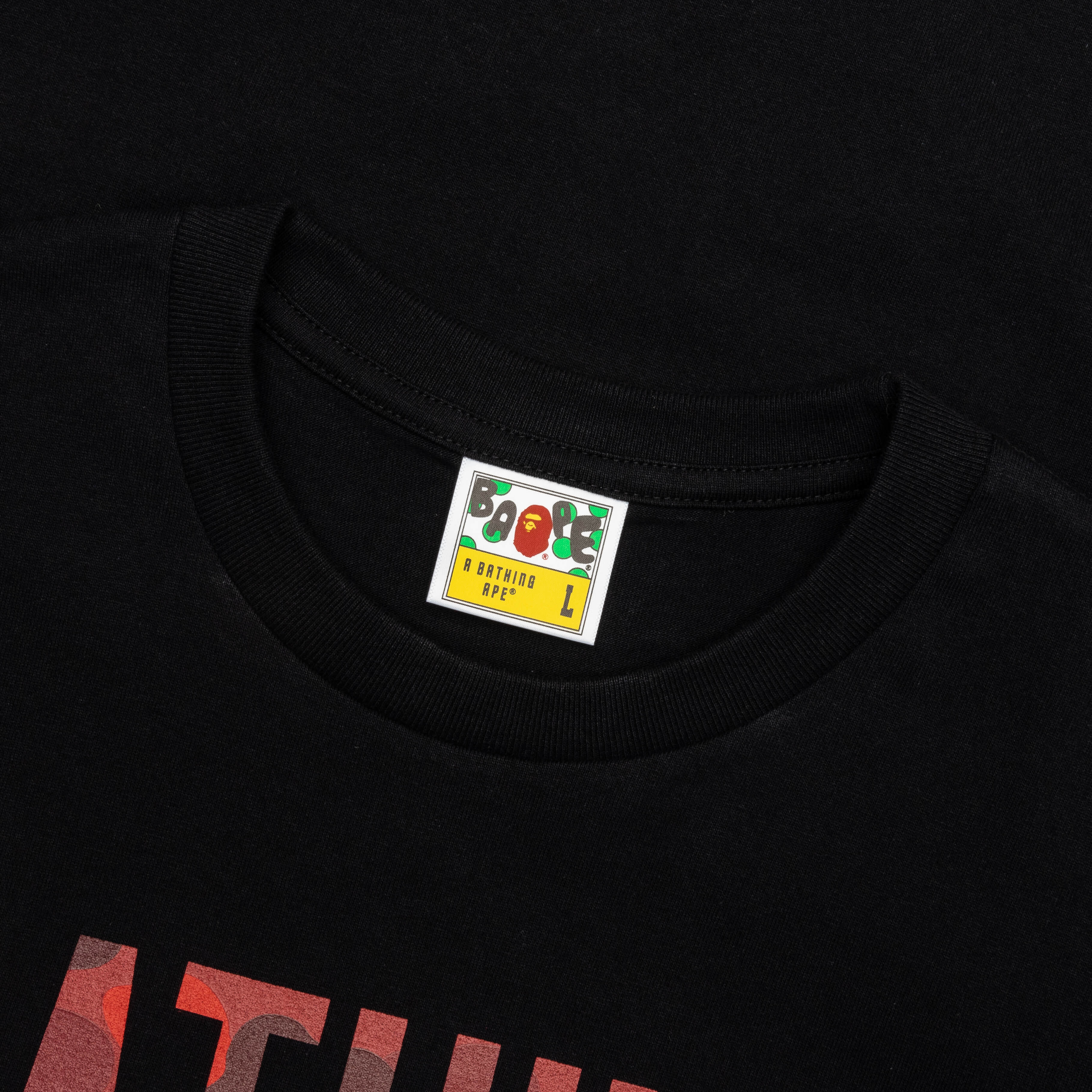 Color Camo Bathing Ape Tee - Black - Image 3