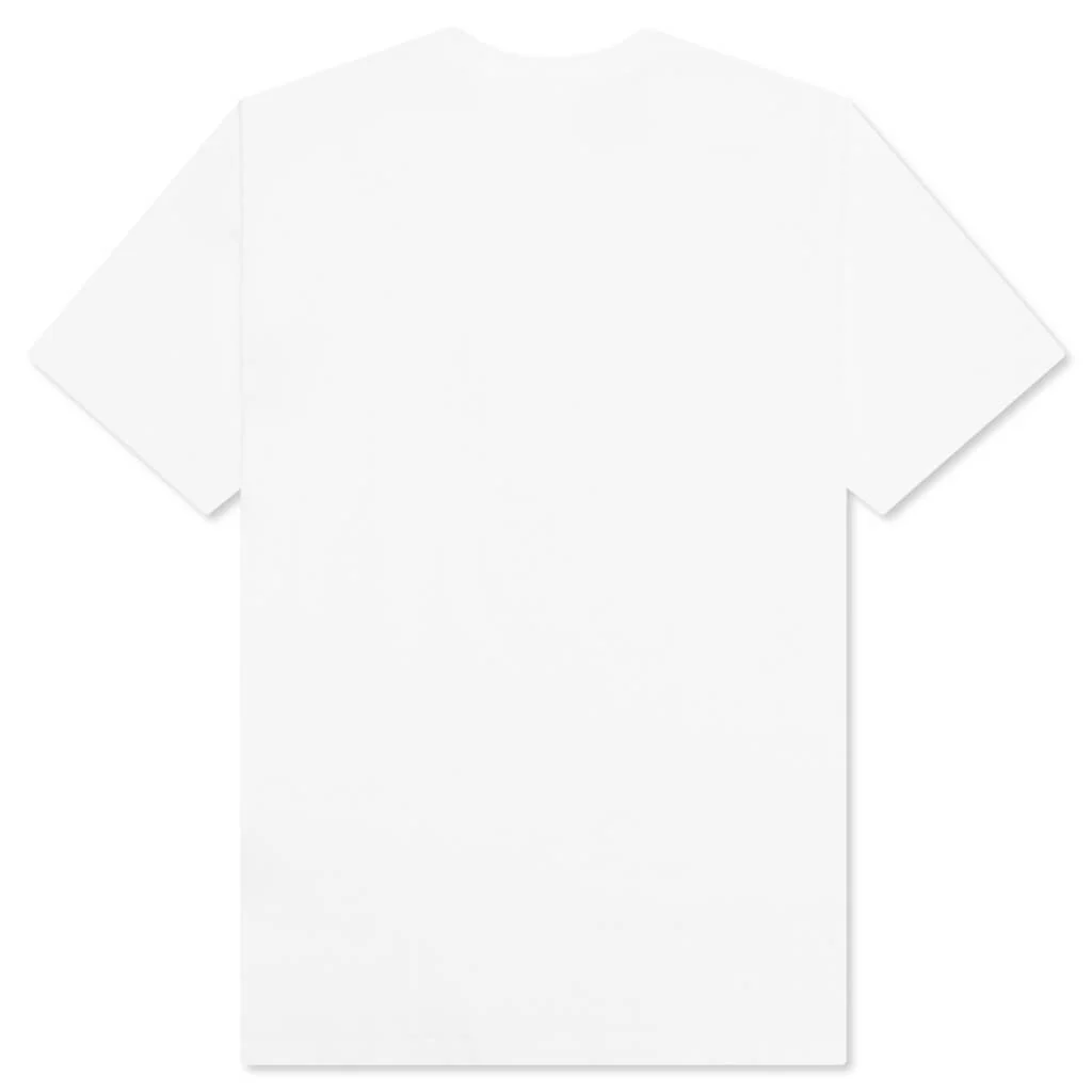 Color Camo Shark Tee - White/Navy - Image 2