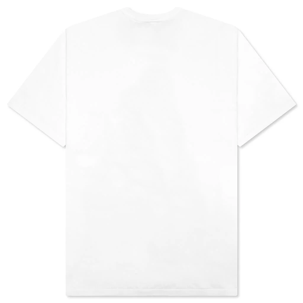 Color Camo Milo on Big Ape Tee - White/Navy - Image 2