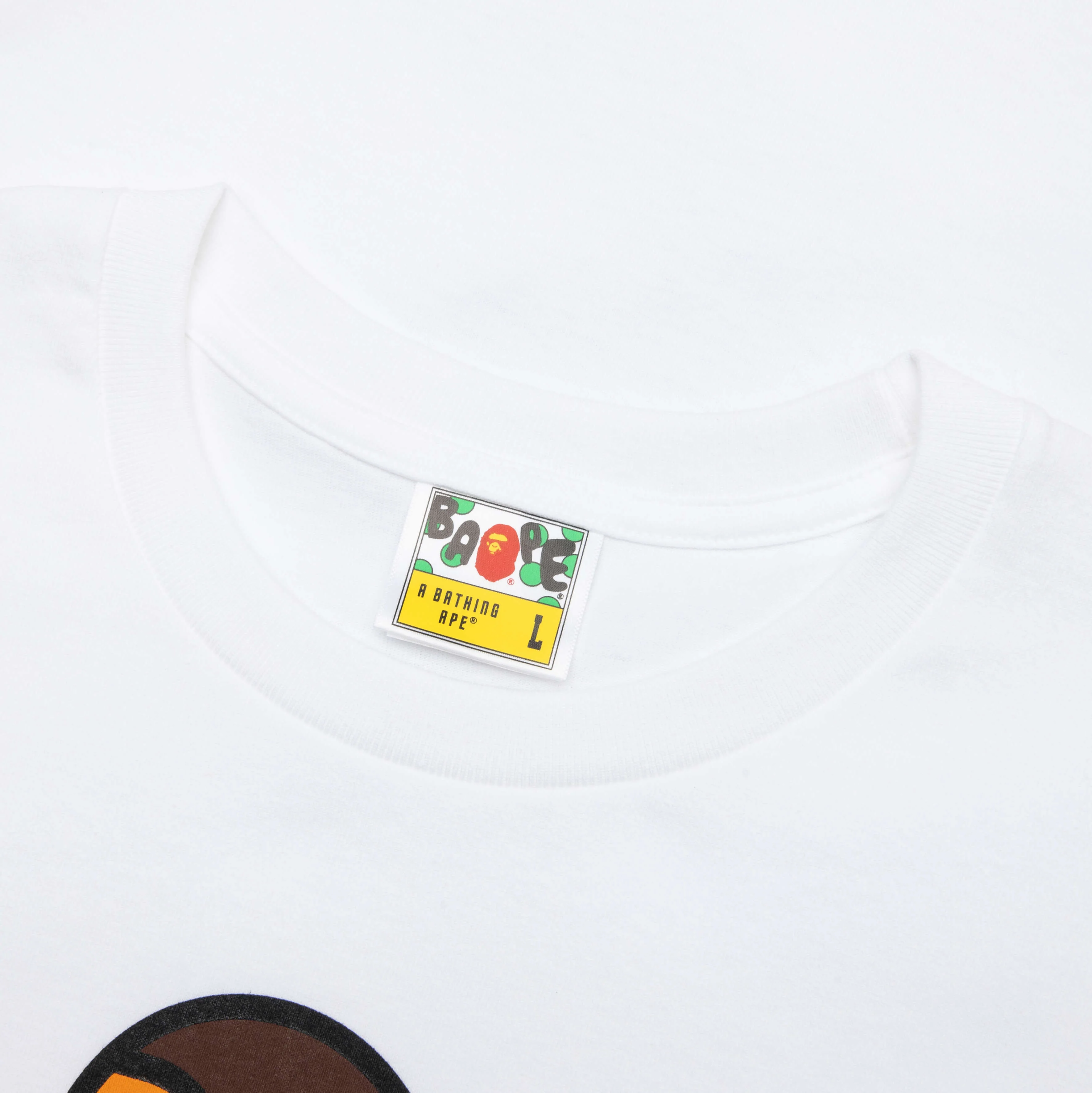 Color Camo Milo on Big Ape Tee - White/Navy - Image 3