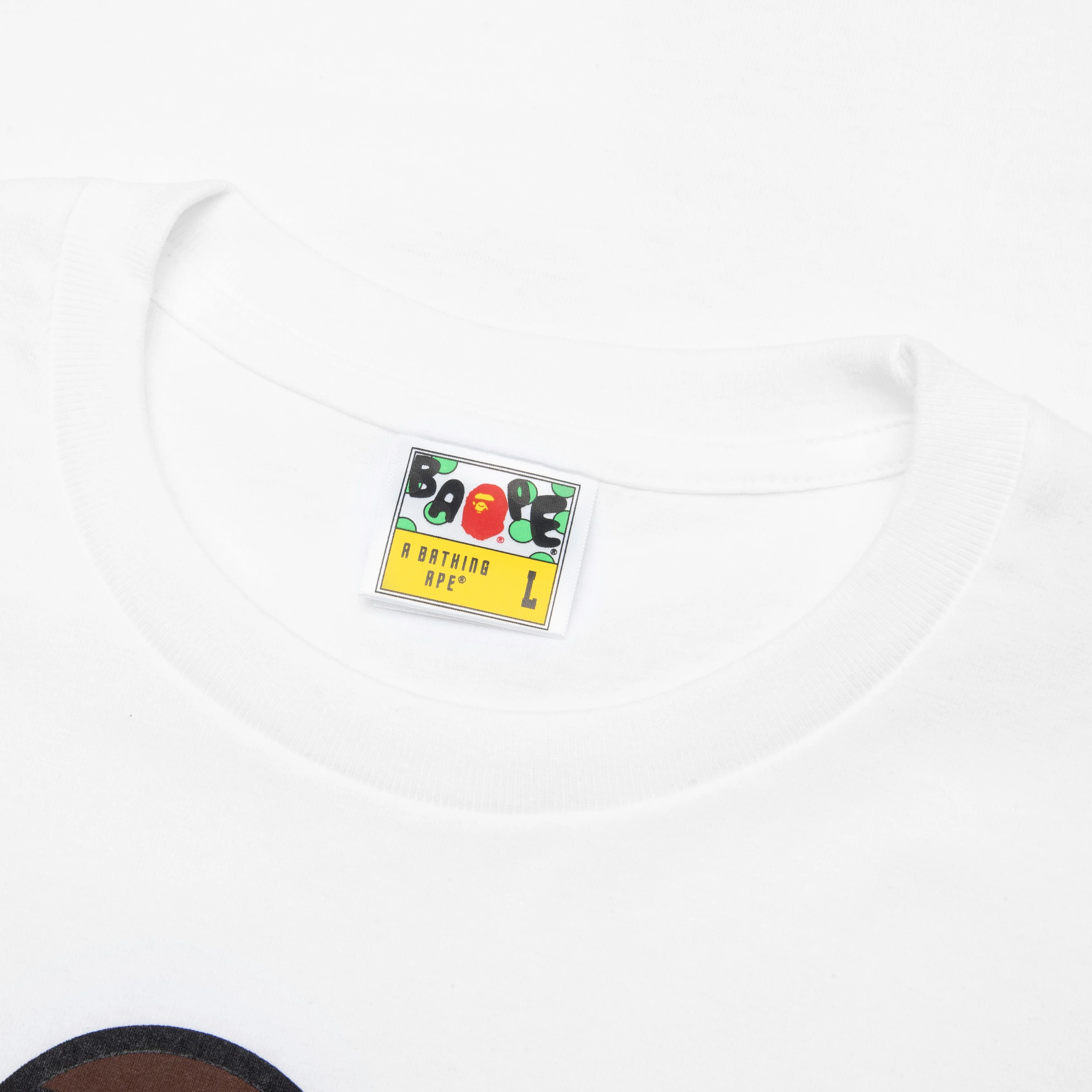 Color Camo Milo on Big Ape Tee - White/Purple - Image 4