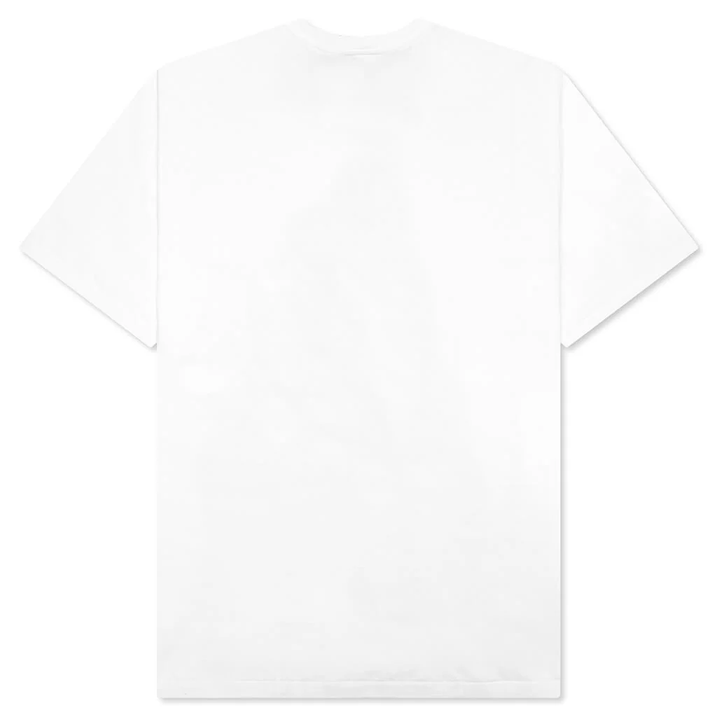 Color Camo Milo on Big Ape Tee - White/Red - Image 2