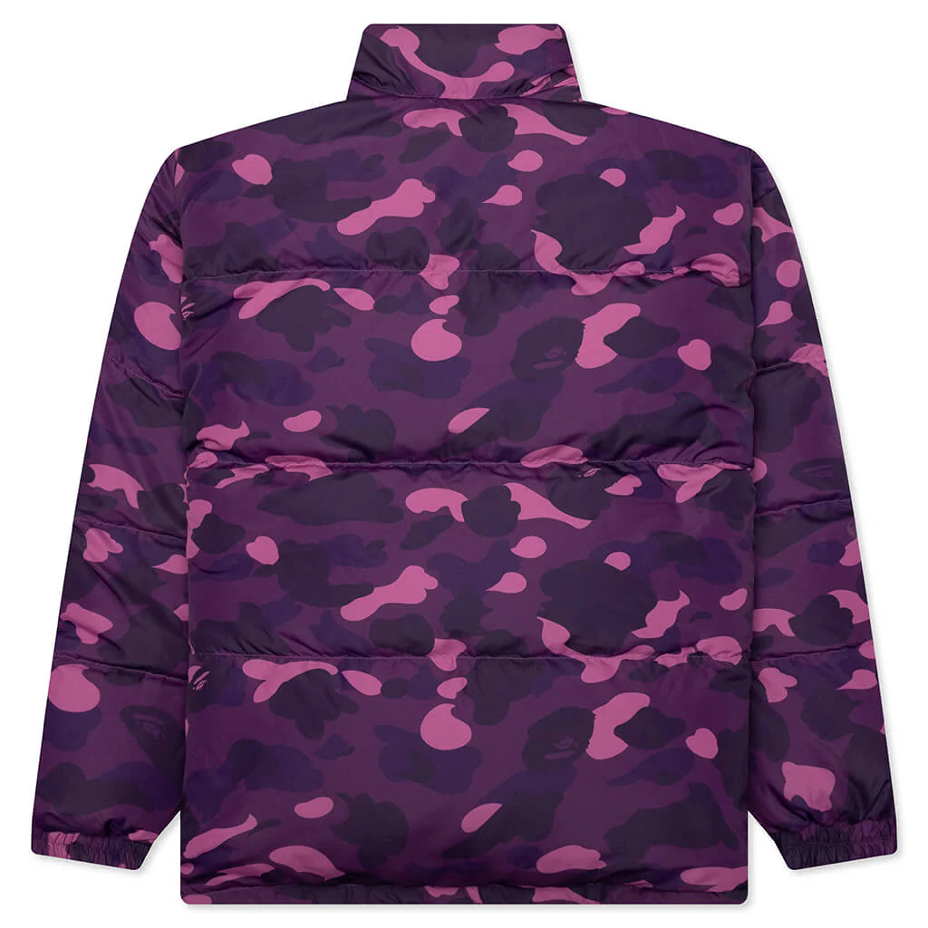 Color Camo Reversible Down Jacket - Purple - Image 2