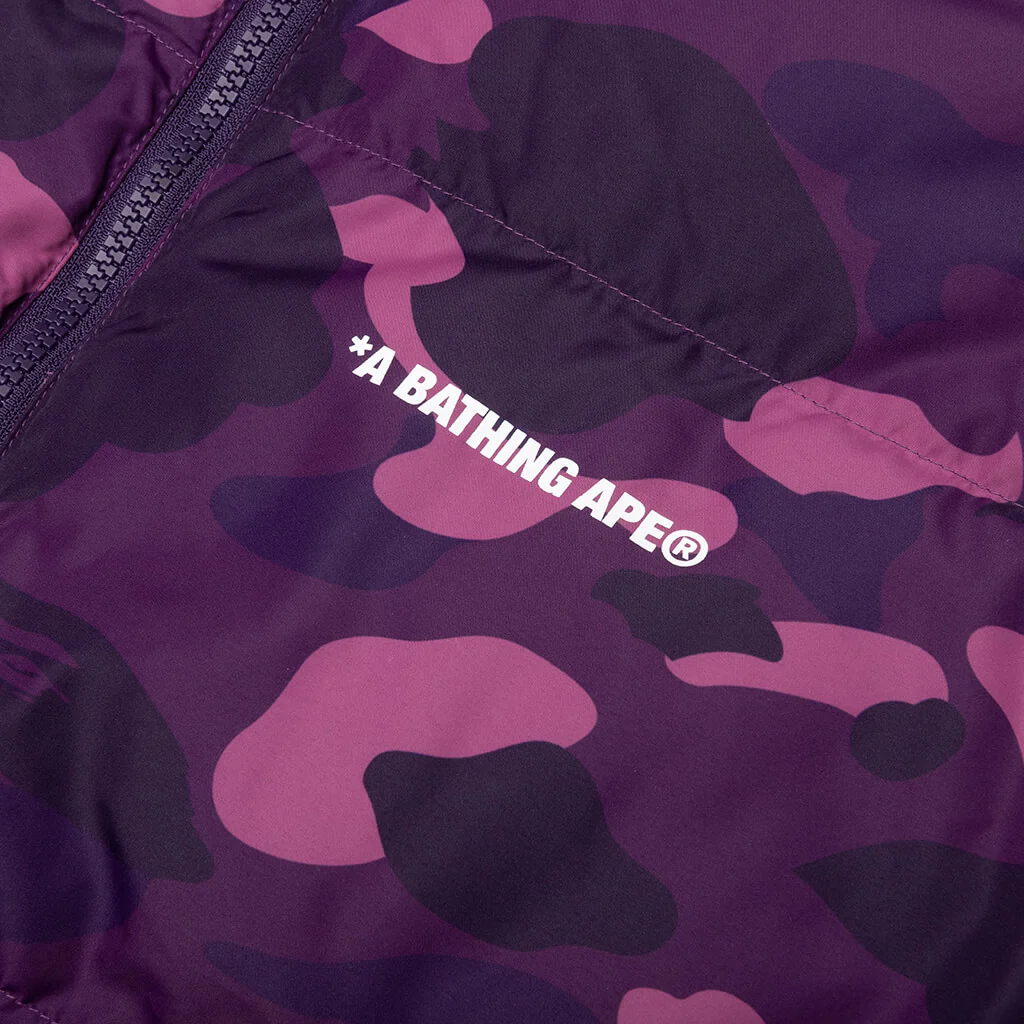 Color Camo Reversible Down Jacket - Purple - Image 3