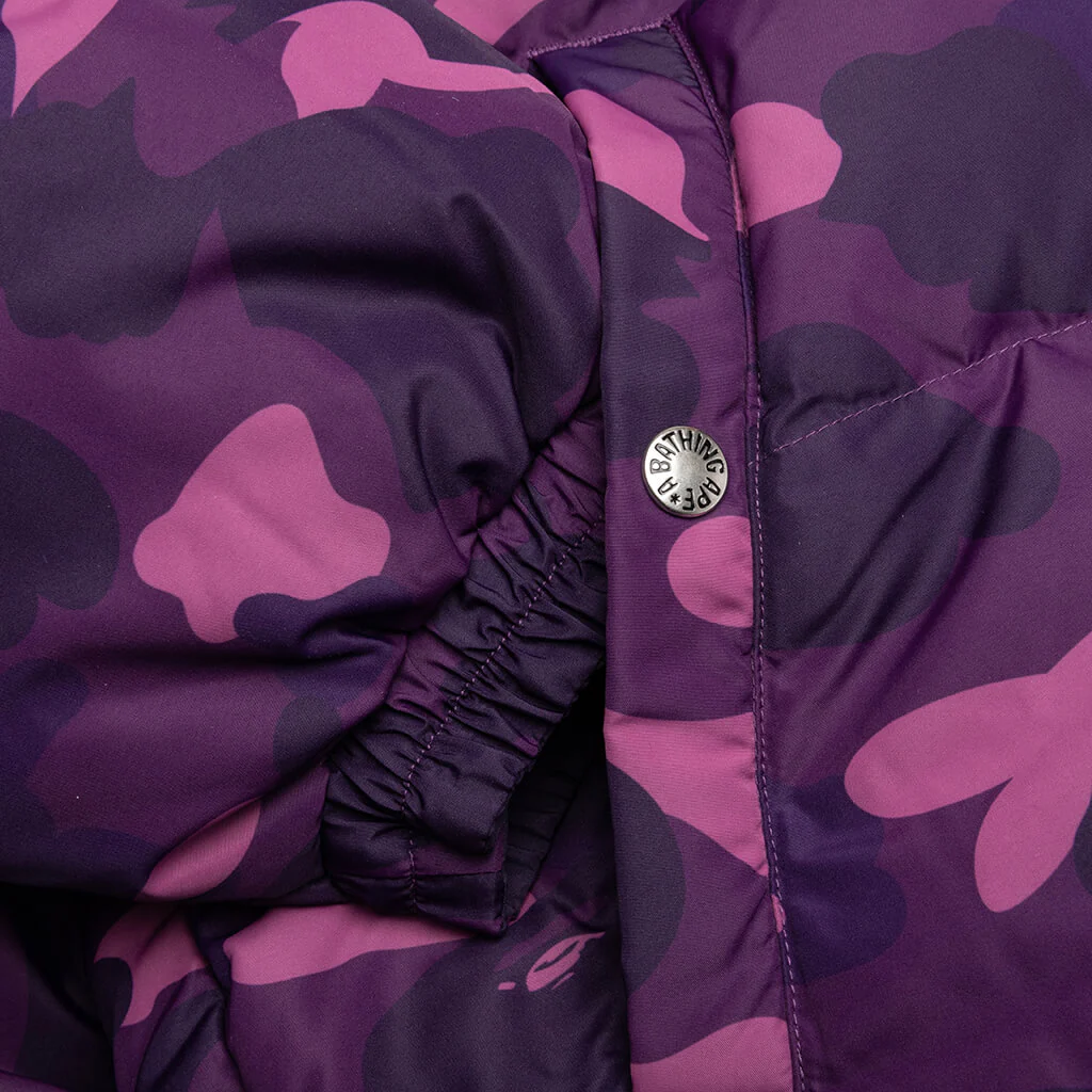 Color Camo Reversible Down Jacket - Purple - Image 5